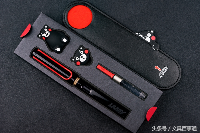 熊本熊斑马限定笔开箱,熊本熊钢笔第1代