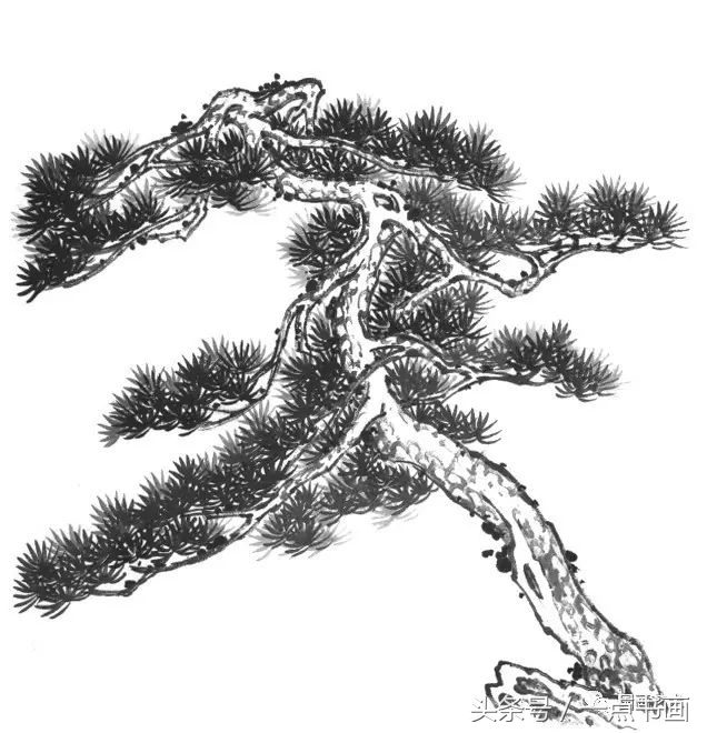 芥子园山水画技法10,芥子园国画山水画教学视频的画法