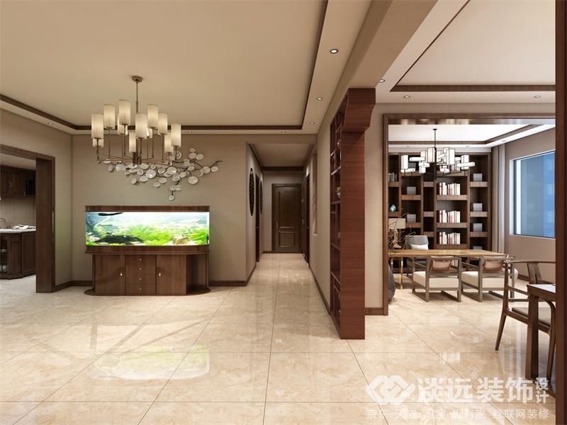 曲江轻奢风装修设计效果图,金玉满堂中式装修风格效果图