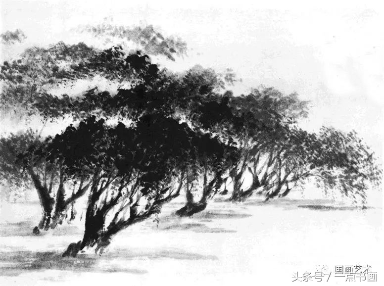 芥子园山水画技法10,芥子园国画山水画教学视频的画法
