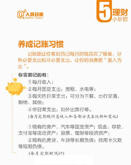 人民日报教你来理财，2018年，不再当月光族！