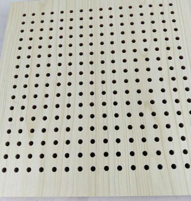 孔状吸音板效果,槽孔木吸音板和聚酯纤维隔音板