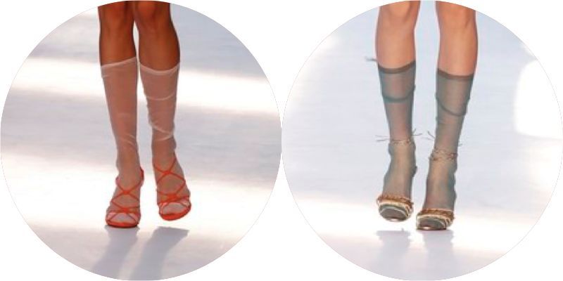 袜子怎么配长裤,小白袜的搭配方法