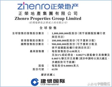 莆田：正荣地产拟1月16日香港挂牌上市，莆田首富又要发威了