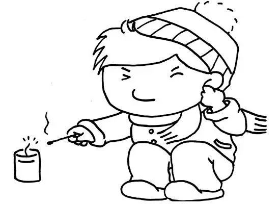 春节灯笼鞭炮简笔画,怎么画灯笼和鞭炮简笔画