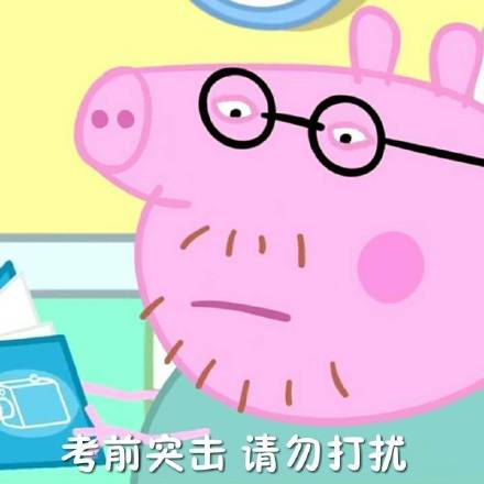 小猪佩奇考试表情包,小猪佩奇专用表情包
