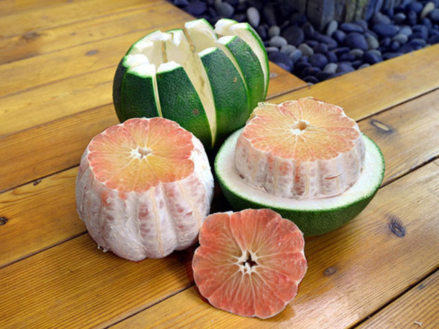 泰国翡翠青柚与红宝石柚区别,泰国翡翠柚