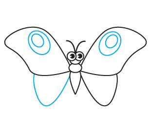 春天小动物简笔画蝴蝶,春天蝴蝶简笔画