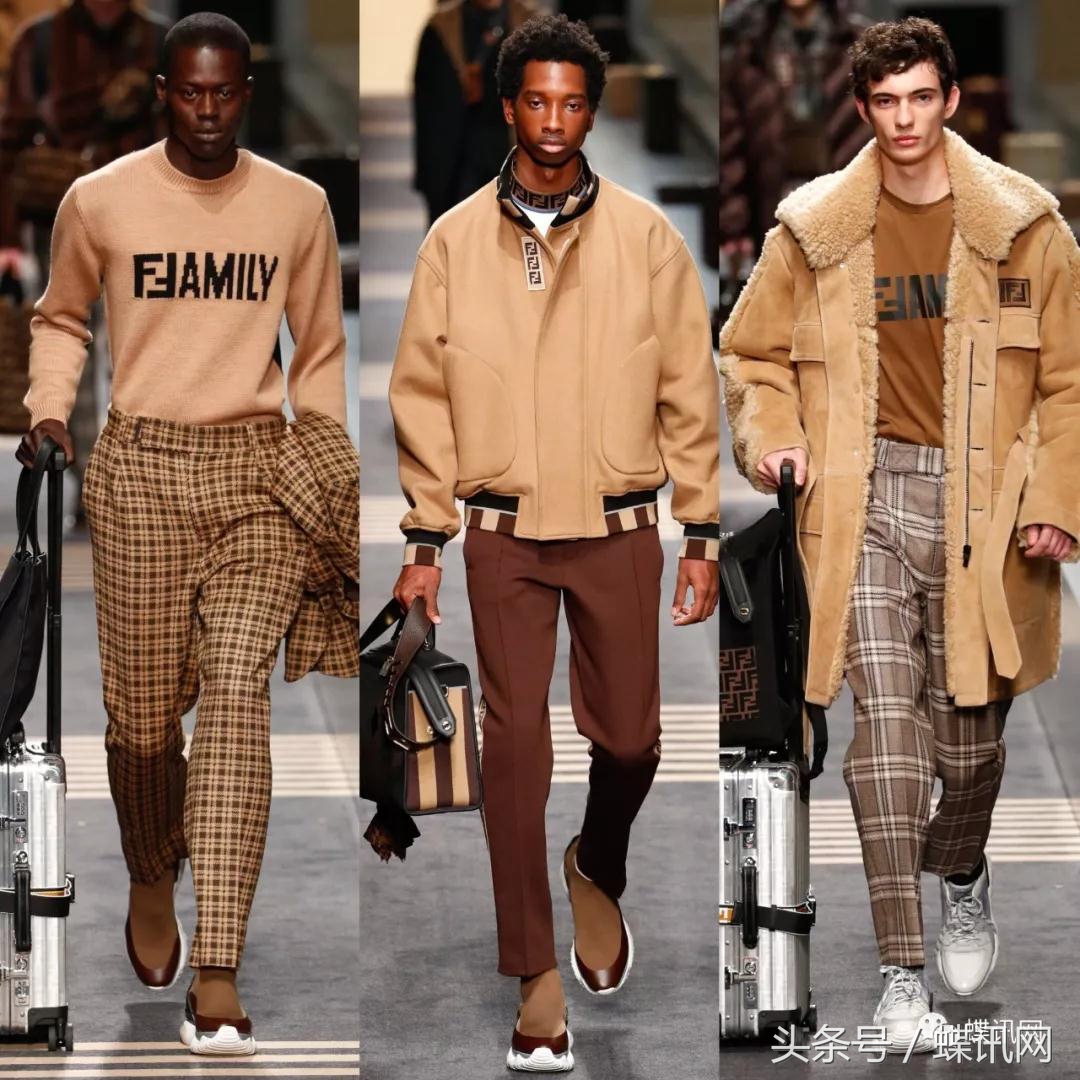 2020秋冬男装周fendi的时髦黄与黑,fendi2018秋冬男装