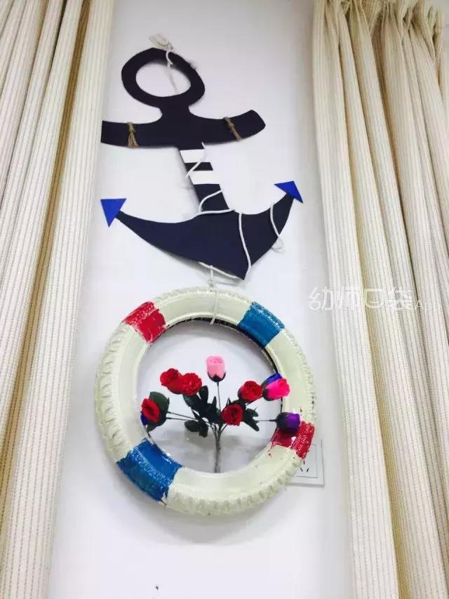 幼儿园废旧纸箱走廊环创吊饰双面,用废旧物品做关于冬天的手工吊饰