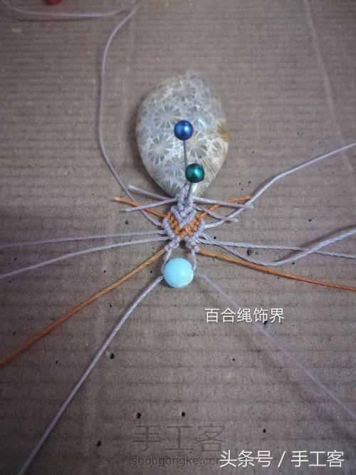 编绳项链背云的编法,宝宝平安扣编绳项链编法