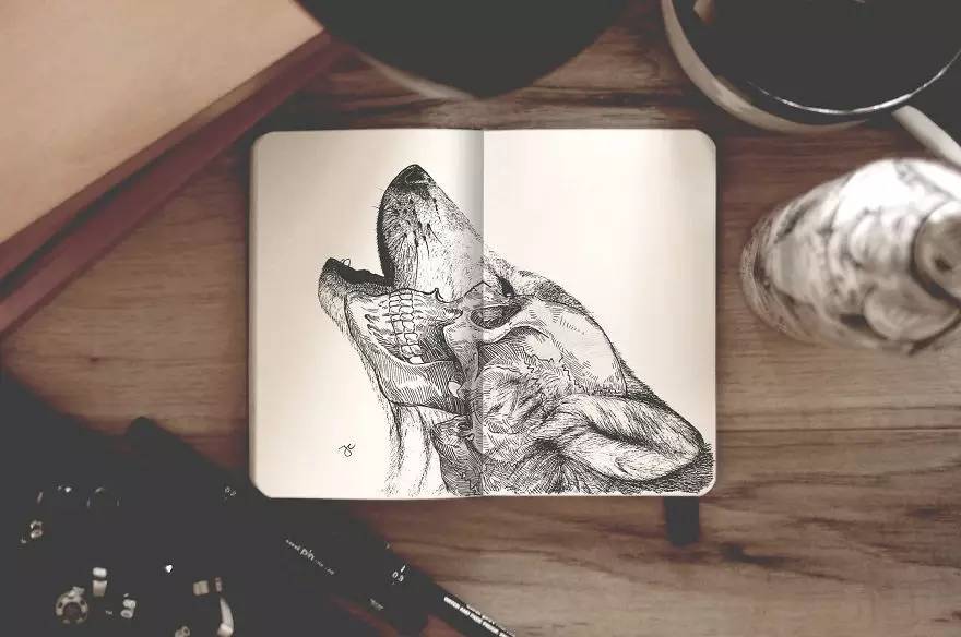 一支樱花针管笔就可以画出一幅惊世作品，厉害了我的哥