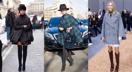 冬天适合粗腿穿的长筒靴,冬天穿光腿神器配过膝靴