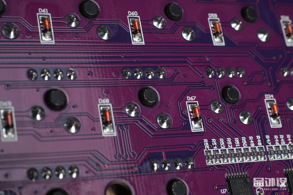 一代凯酷键盘拆解,凯酷87键盘测评