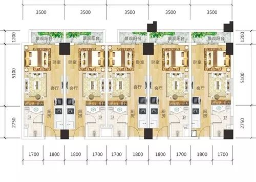 「五象地铁4号线上盖小户型」单价11000元/㎡起！买189㎡联拼公寓得5套小户