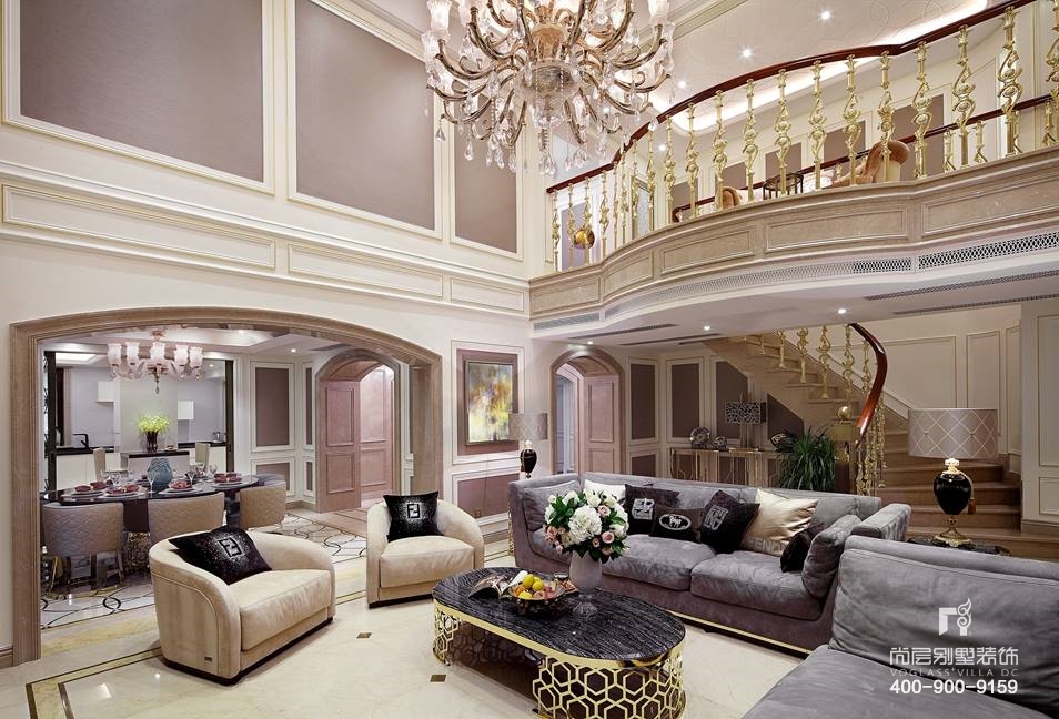 张家港现代简约轻奢风装修案例,轻奢现代风格装修金色阳光花园