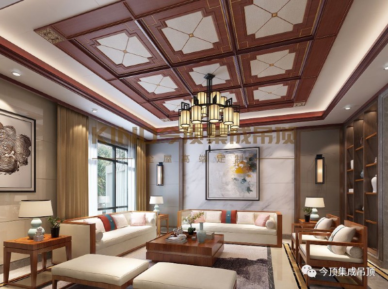 震撼！今顶超奢高端定制豪宅吊顶竣工！