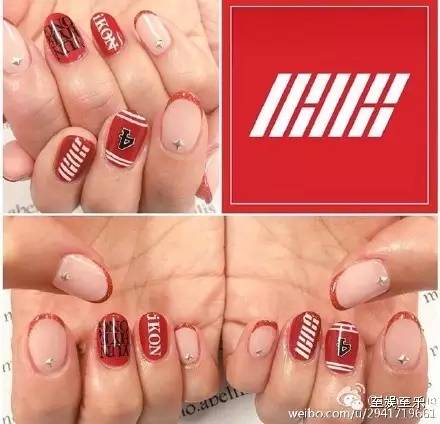 男团同款美甲,韩国男团同款美甲图片