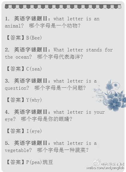 英语脑筋急转弯大全及答案,脑筋急转弯用英语怎么说