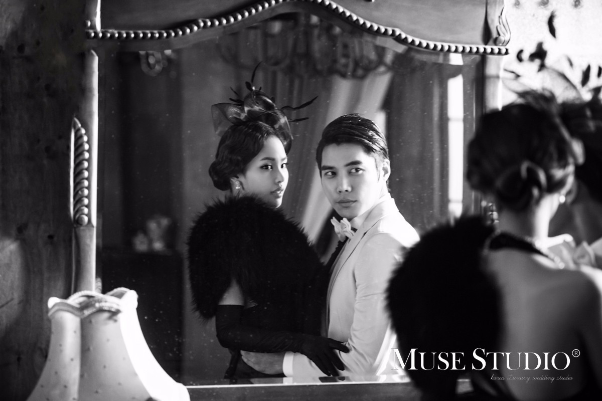 海南拍韩式婚纱照哪里好,今天拍一组复古婚纱照