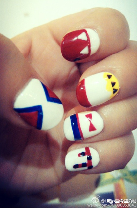 男团同款美甲,韩国男团同款美甲图片