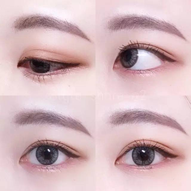 韩妞的眼影怎么盘,美瞳推荐韩系妆容