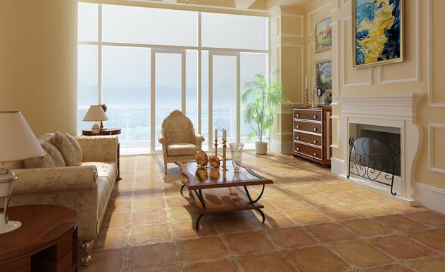 为了采光做玻璃地板,屋顶仿古砖好不好