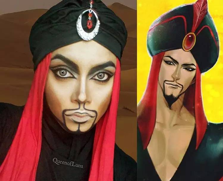 姑娘你把自己化成这样可以直接去迪斯尼上班了