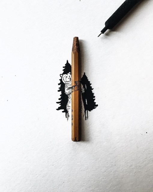 彩色铅笔画插画图片儿童,治愈系动物手绘插画铅笔