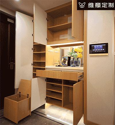 装修窄玄关鞋柜如何收纳,客厅鞋柜背面太丑怎么装饰