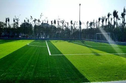 人造草坪体育场地材料,人造草坪场地施工流程步骤