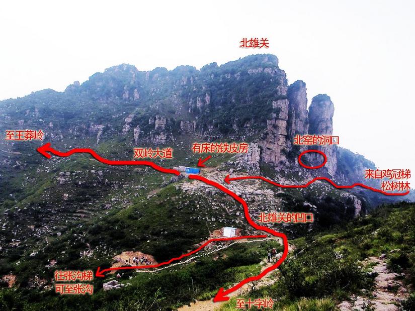 十字岭鸡冠梯环线,南太行鸡冠梯最险处