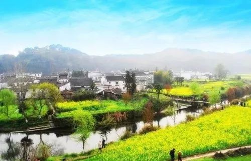 现代风格桃花源,婺源桃花源