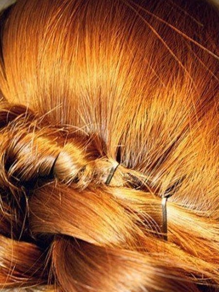 韩式麻花辫盘发教程,麻花辫让盘发更有气质