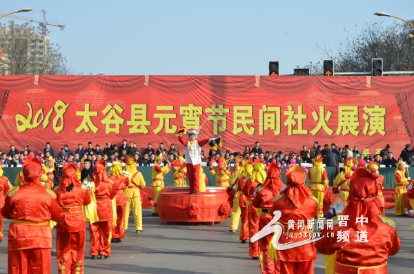 2019年太谷县元宵节民间社火展演,太谷县元宵社火展演