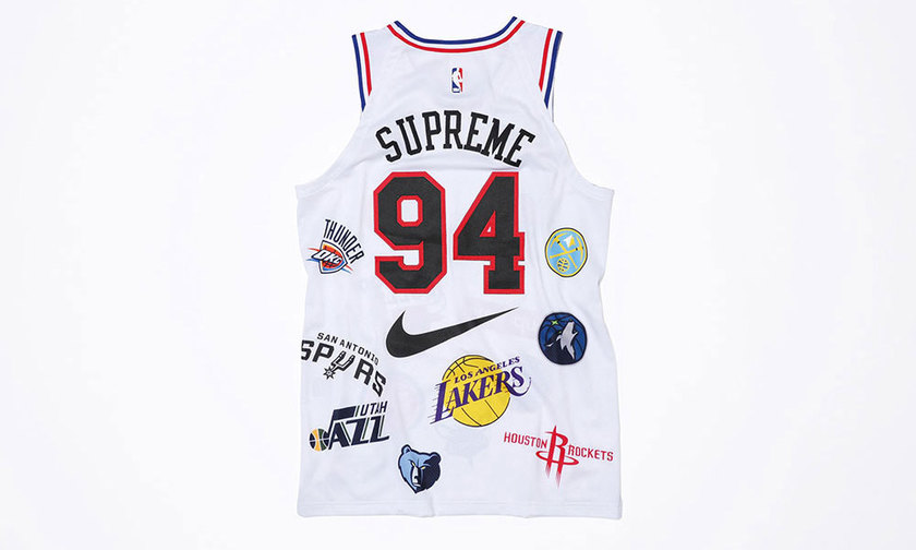 supreme耐克nba联名卫衣,supreme联名nikenba外套