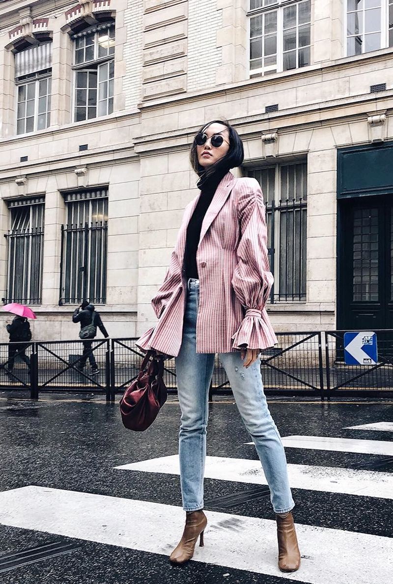 金南珠露背装,金南珠穿西装