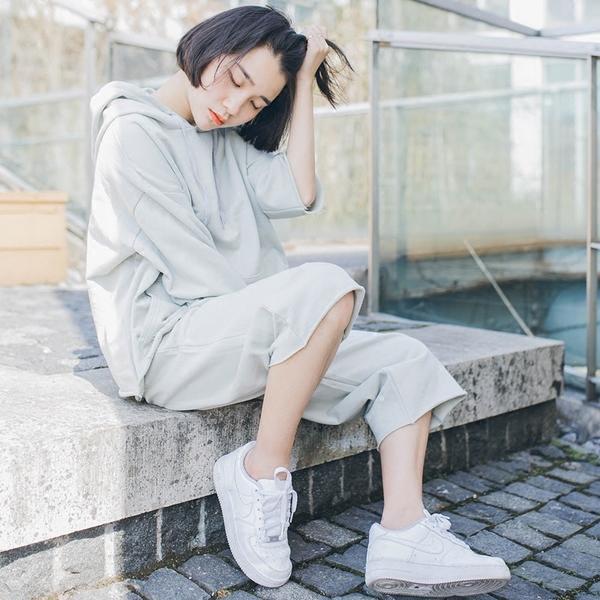 时尚慵懒感套装,胖美眉休闲减龄套装