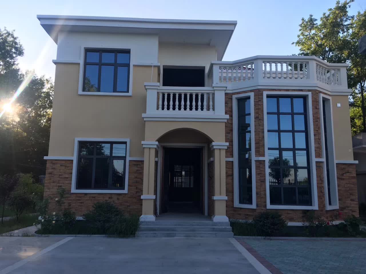 农村用树脂瓦盖房的效果图,现在农村盖房怎么设计