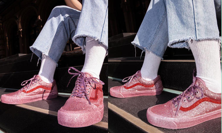 少女心爆棚的校园风运动鞋,初恋感粉色穿搭推荐