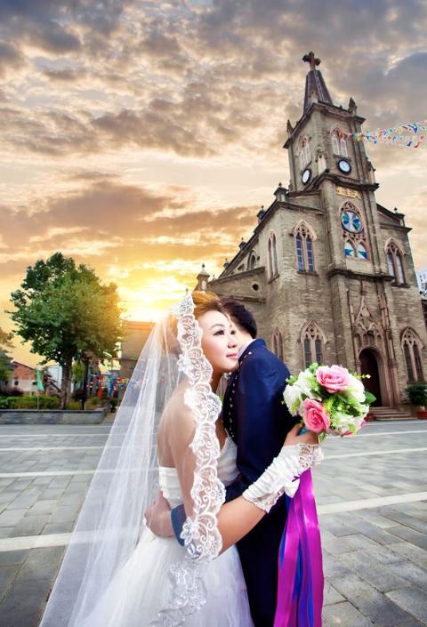 福州校园婚纱照,福州拍摄婚纱照景点