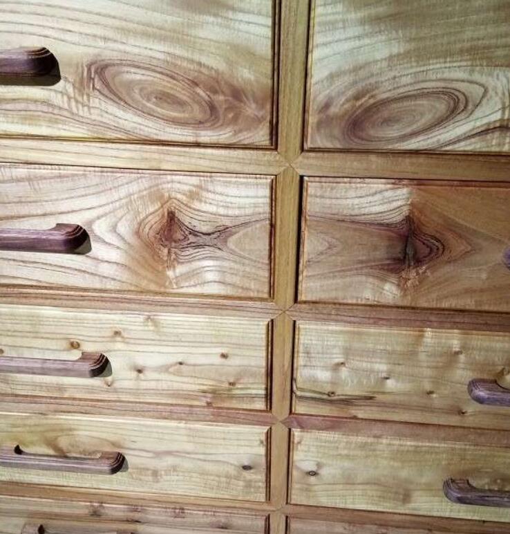 香椿木五斗橱,香椿木老式五斗橱