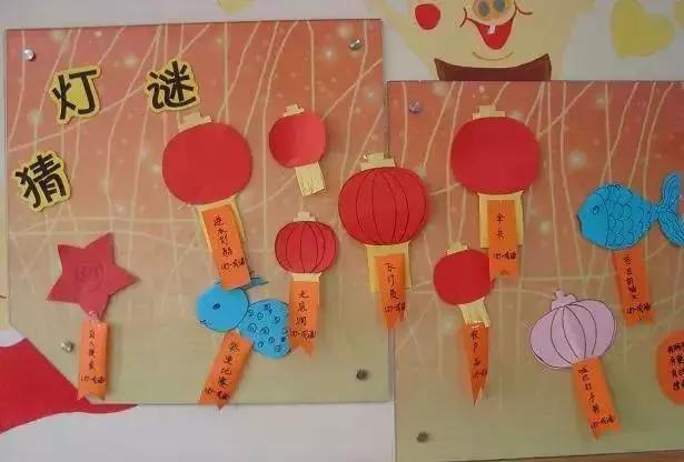 元宵节主题墙亲子作品,元宵节怎么装饰作品墙