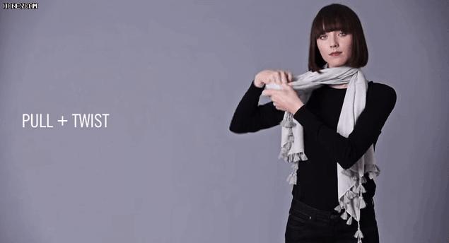 告诉你围巾怎样系得优雅有气质