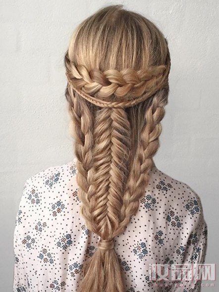 仙女范的法式浪漫编发轻松学起来,半扎发编发仙女范