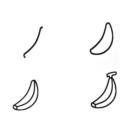 瓜果蔬菜简笔画大全最简单漂亮,儿童简笔画水果5-7岁简单入门