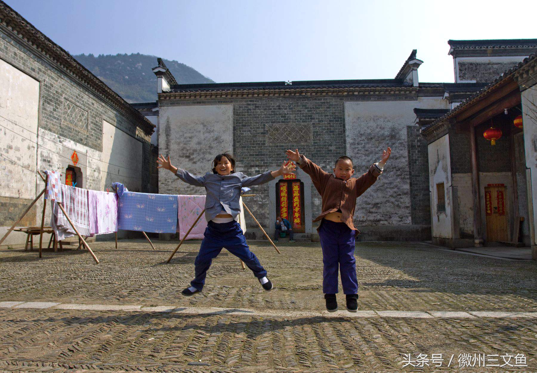 大江大河泾县黄田,泾县黄田洋船屋雪景