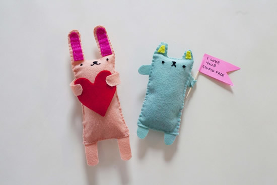 diy兔挂饰手工,小白兔布偶玩具手工制作教程