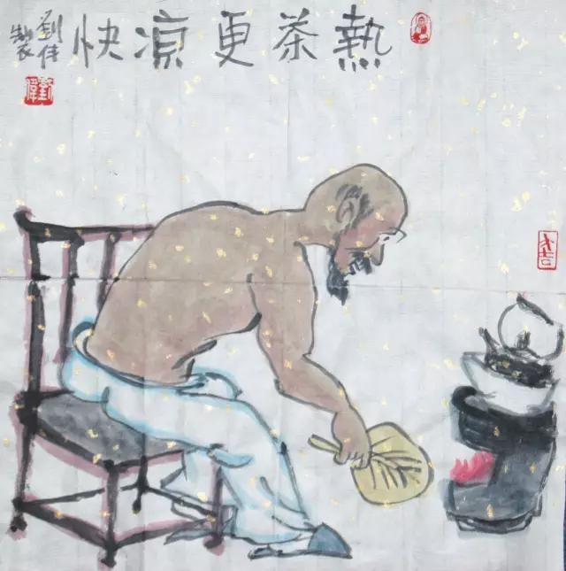 水墨漫画新作欣赏,耐人寻味的一幅原创水墨漫画