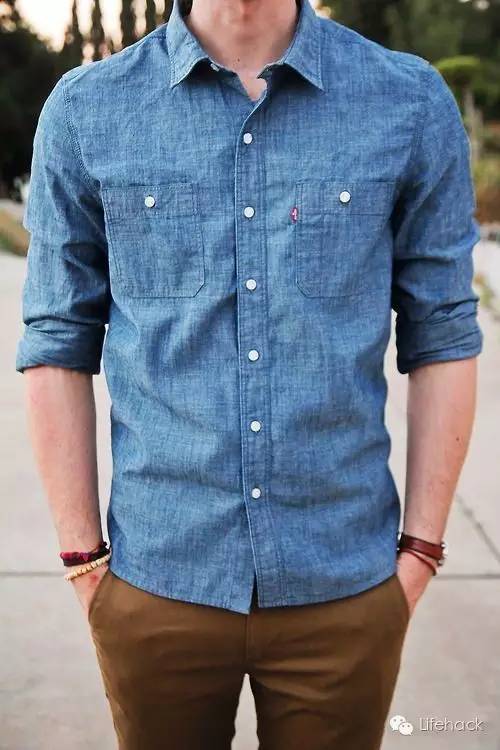 长袖衬衫怎么卷袖子好看,男士衬衫怎么卷袖子